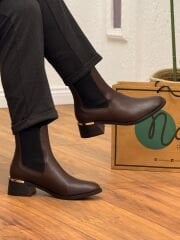 Dekas 700 Kadın Topuk Detay Kalın Topuk Chelsea Bot