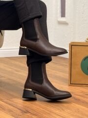 Dekas 700 Kadın Topuk Detay Kalın Topuk Chelsea Bot