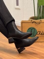 Dekas 700 Kadın Topuk Detay Kalın Topuk Chelsea Bot