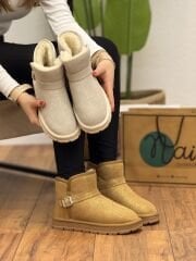 Guja 25K432 Kadın Deri Hakiki Kürk Ugg Model Bot