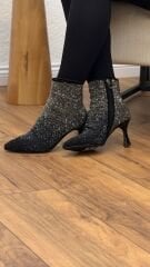 Guja 25K136 Kadın Taşlı İnce Topuk Abiye Bot