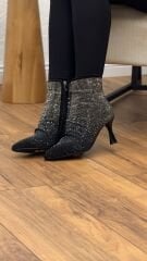 Guja 25K136 Kadın Taşlı İnce Topuk Abiye Bot