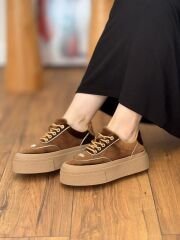 Guja 25Y330 Kadın Kalın Taban Kadife Spor Ayakkabı