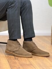 Crash 1938  Erkek Hakiki Nubuk Deri Ayakkabı