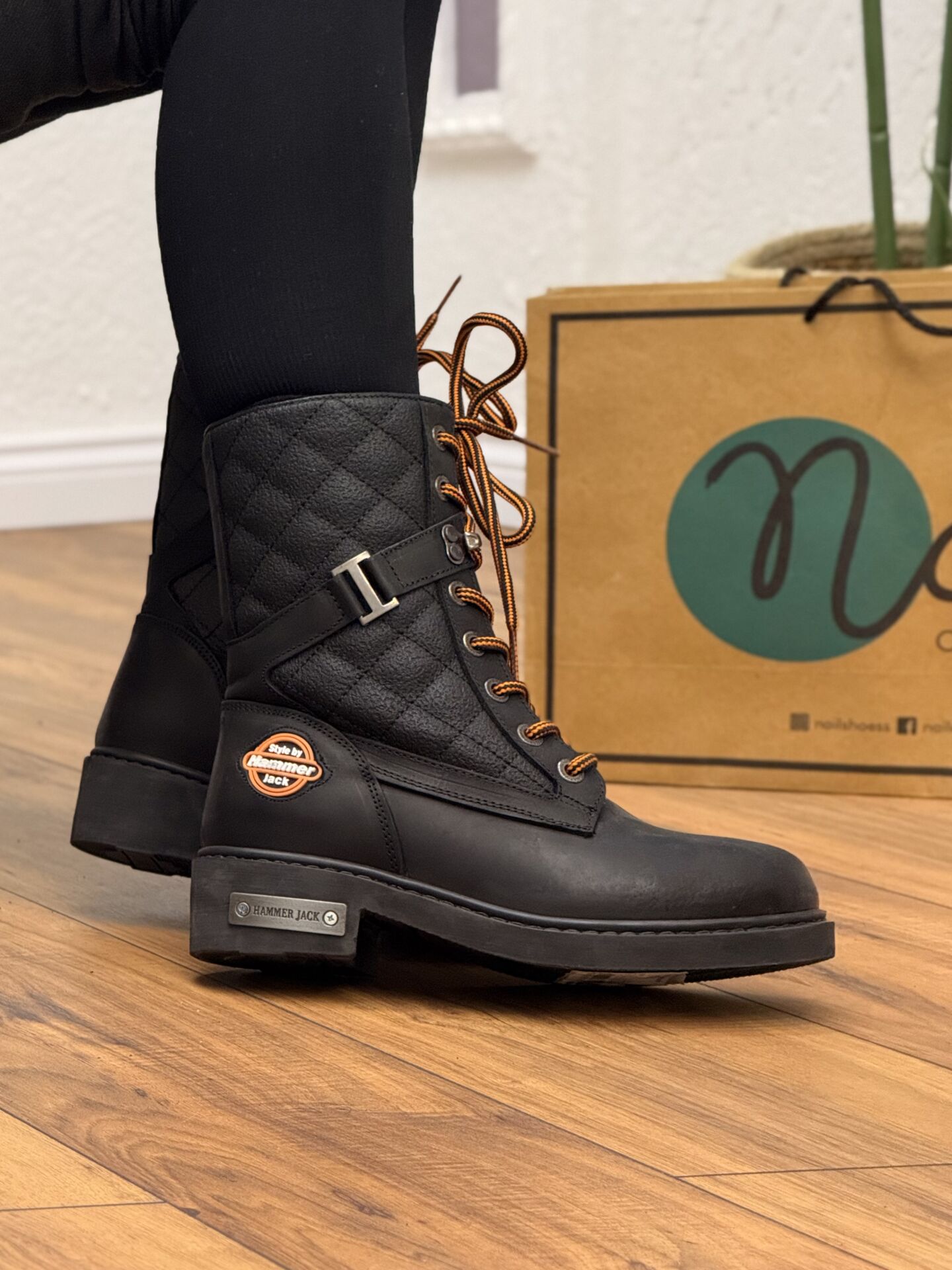 Hammer Jack 15945 Kadın Hakiki Deri Harley Bot