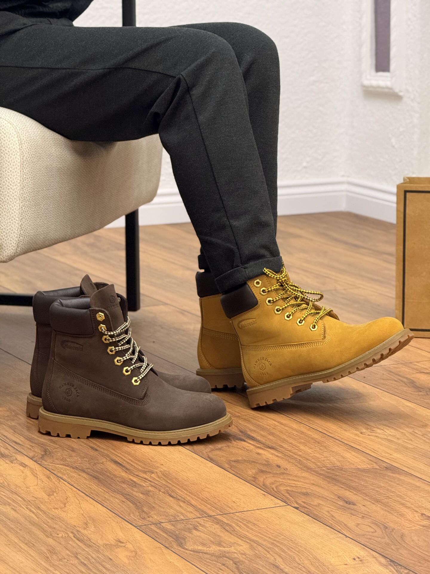 Hammer Jack 101-1101 Hakiki Deri Su Geçirmez Cat Model Bot