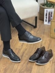 Luciano Bellini E2809 Hakiki Deri Bağcıklı Klasik Erkek Ayakkabı