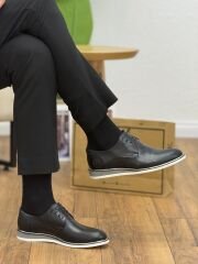 Luciano Bellini E2809 Hakiki Deri Bağcıklı Klasik Erkek Ayakkabı