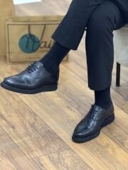 Luciano Bellini E4201 Erkek Hakiki Deri Eva Taban Klasik Ayakkabı