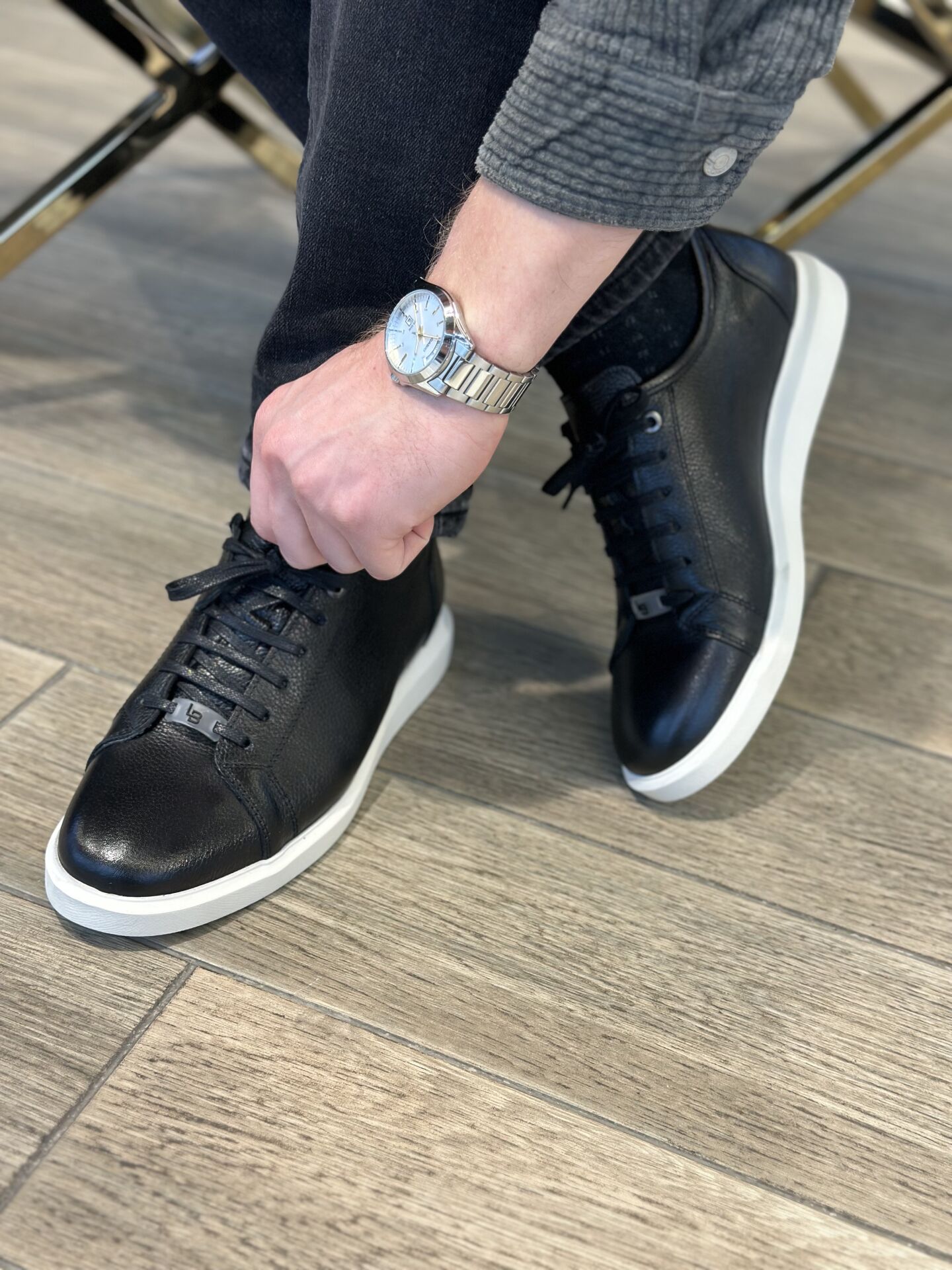 Luciano Bellini C21106 Erkek Hakiki Deri Ayakkabı