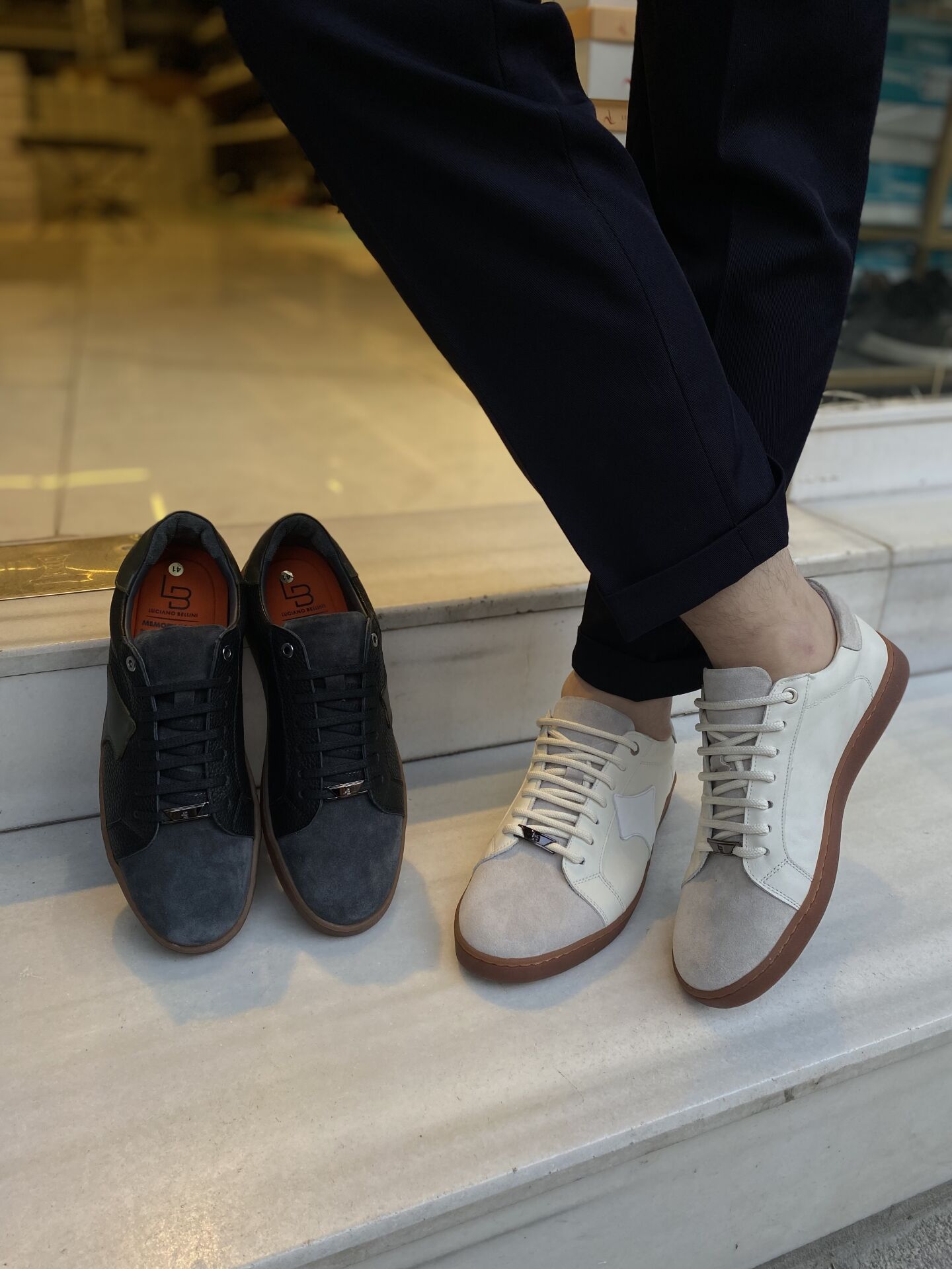 Luciano Bellini C24301 Münih Hakiki Deri Ayakkabı