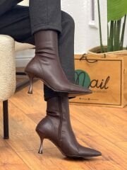 Nail Shoes 132 Kadın Streç İnce Topuklu Bot