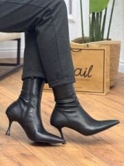 Nail Shoes 132 Kadın Streç İnce Topuklu Bot