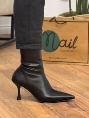 Nail Shoes 132 Kadın Streç İnce Topuklu Bot