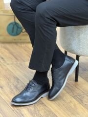 Luciano Bellini E213 Hakiki Deri Bağcıklı Erkek Ayakkabı