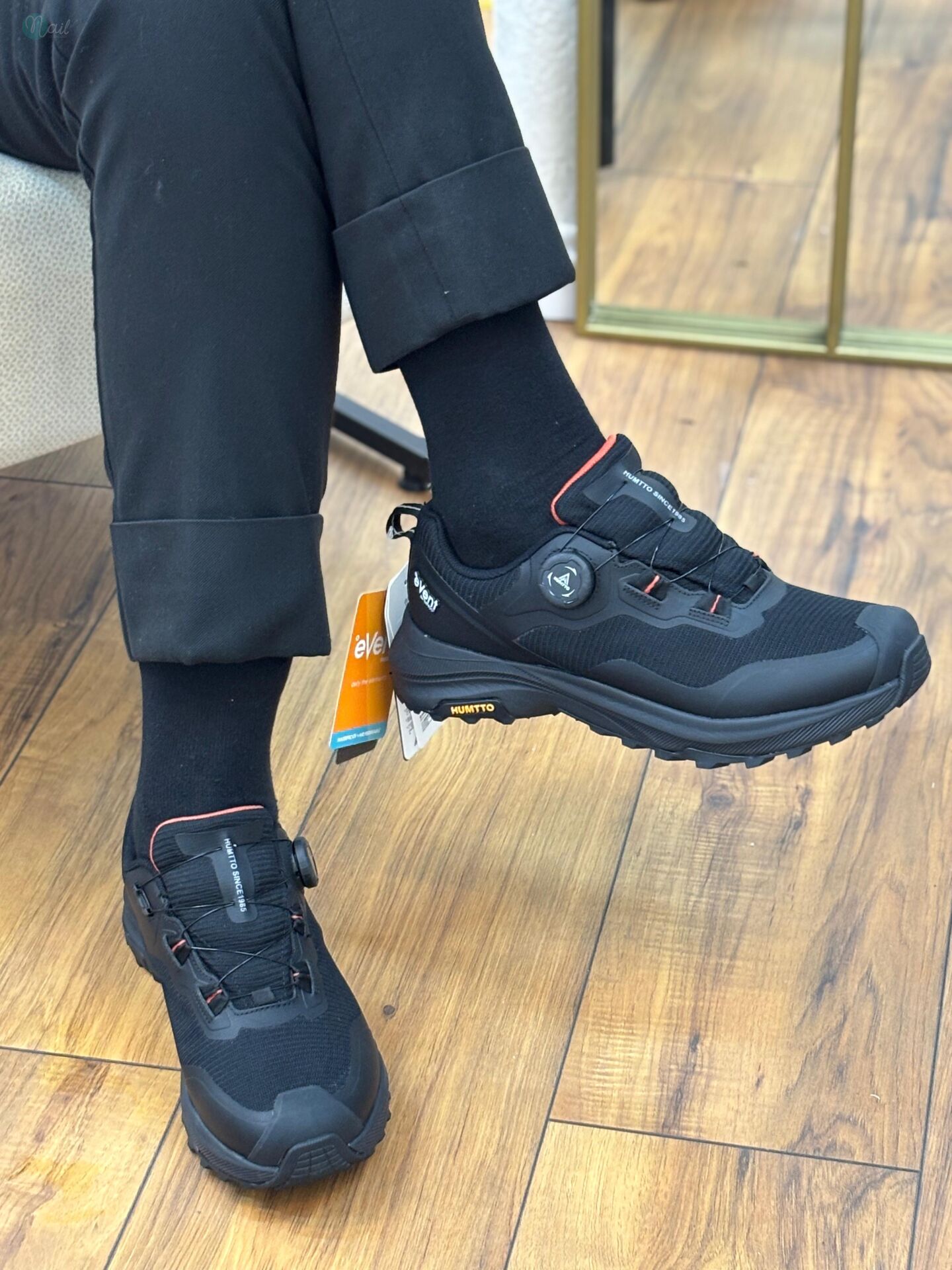 Humtto HT120142 Turuncu Detay Akıllı Bağcık Su Geçirmez Ayakkabı