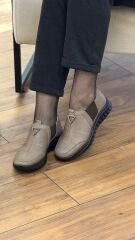 Evida 2888 Kadın Hakiki Deri Atom V Toka Ayakkabı