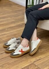 Marine 3030 Tiger Kadın Deri Ortopedik Spor Casual Ayakkabı