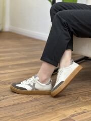 Marine 3030 Tiger Kadın Deri Ortopedik Spor Casual Ayakkabı