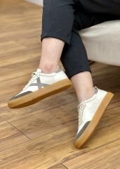 Marine 3030 Tiger Kadın Deri Ortopedik Spor Casual Ayakkabı