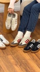 Floor 3020 Kadın Hakiki Deri 3 Çizgi Casual Ayakkabı