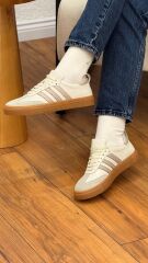 Floor 3020 Kadın Hakiki Deri 3 Çizgi Casual Ayakkabı