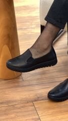 Evida 2765 Kadın Hakiki Deri Ortopedik Düz Cilt Atom Ayakkabı