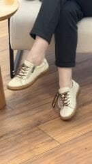 Buldozer 261756 Kadın Hakiki Deri Ortopedik Fermuar Detay Ayakkabı