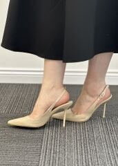 Lucibella 2287 Kadın Arkası Açık Abiye Ayakkabı