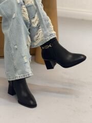 Rachel R321 Kadın Hakiki Deri Klasik Lastik Üzeri Toka Detay Bot