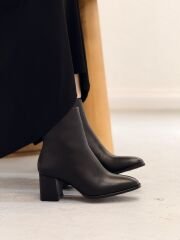 Rachel R314 Kadın Hakiki Deri Düz Klasik Topuklu Bot