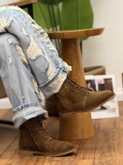 Rachel R40223 Kadın Hakiki Deri Nubuk  Bot