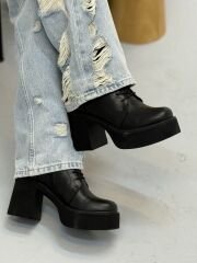 Rachel R8033 Kadın Hakiki Deri Yüksek Topuklu Bağcıklı Bot