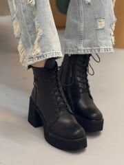 Rachel R8033 Kadın Hakiki Deri Yüksek Topuklu Bağcıklı Bot