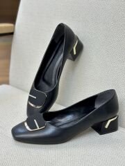 Lucibella 2265 Kadın Kısa Topuk Dikdörtgen Toka Abiye