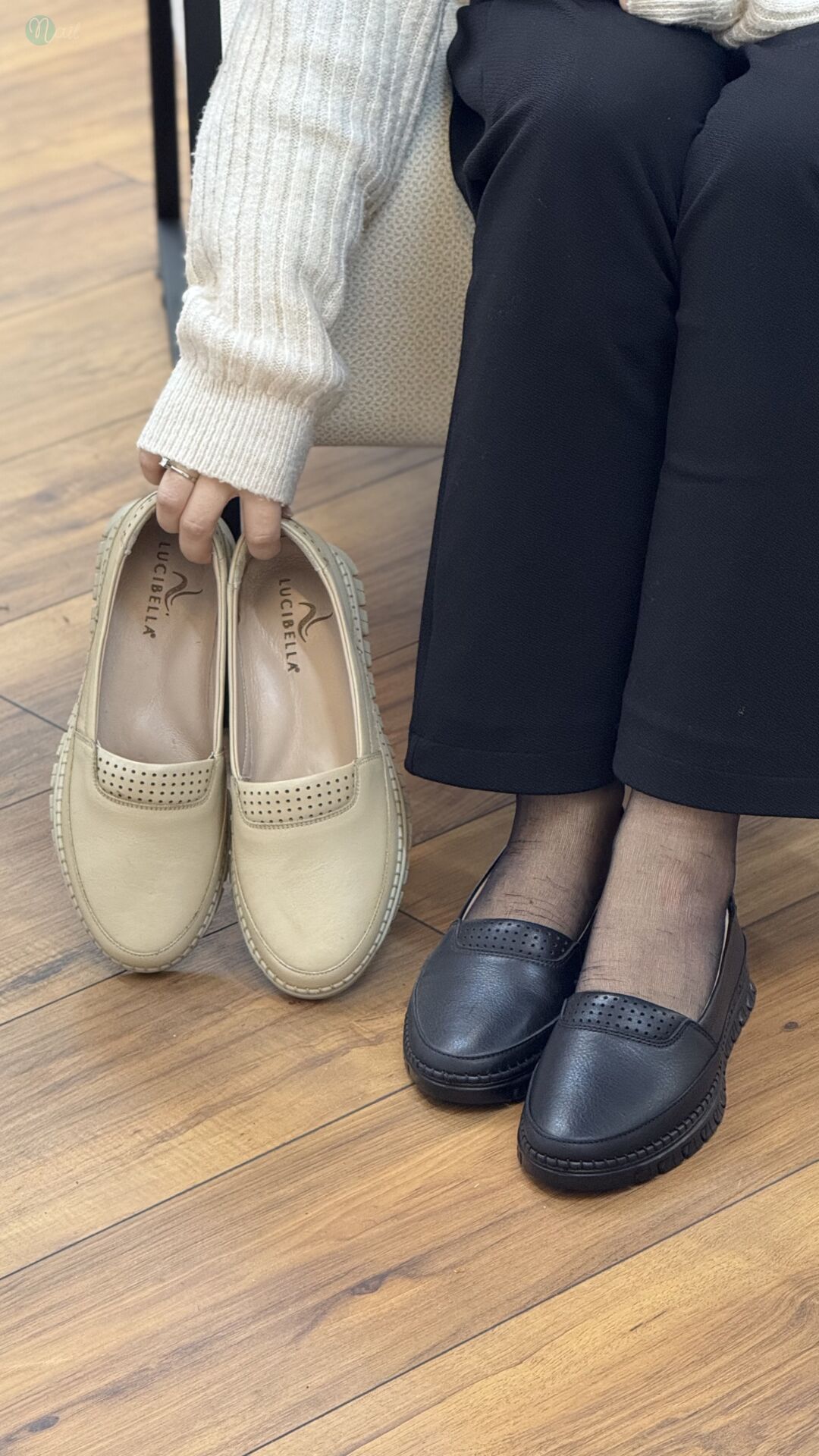 Lucibella 2017 Kadın Deri Ortopedik Kısa Yüz Ayakkabı