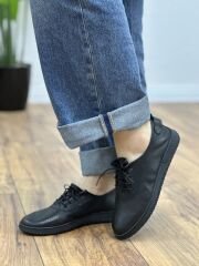 Rachel M039 Kadın Ortopedik Hakiki Deri Büzgülü Lastik Bağcık Ayakkabı