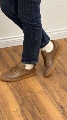 Rachel K088 Kadın Hakiki Deri Bağcıklı Spor Ayakkabı