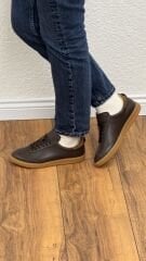 Rachel K088 Kadın Hakiki Deri Bağcıklı Spor Ayakkabı