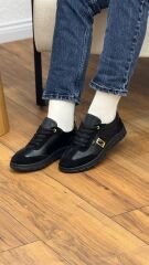 Rachel 7122 Kadın Hakiki Deri Altın Detay Ortopedik Spor Ayakkabı