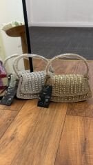 Guja C1283 Altın Abiye Taşlı Çanta