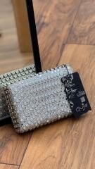 Guja C1324 Gümüş Abiye Taşlı Çanta