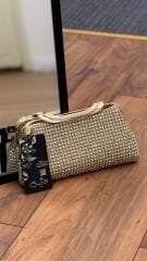 Guja C1284 Altın Abiye Taşlı Çanta