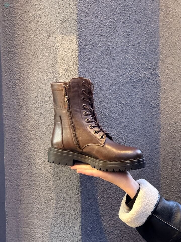 SU GİBİ 42411 Bağcıklı Postal Hakiki Deri