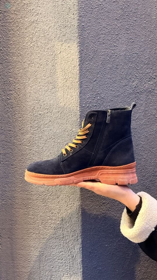 NEHİR 2500 Bağcıklı Spor Hakiki Deri Bot