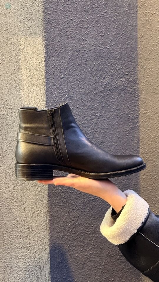 NEHİR i-042 Klasik Lastikli Hakiki Deri Bot