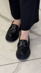 My Fit 1007 Dolce Tokalı Kalın Taban Kadın Ayakkabı