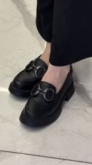 My Fit 1007 Dolce Tokalı Kalın Taban Kadın Ayakkabı