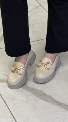 My Fit 1007 Dolce Tokalı Kalın Taban Kadın Ayakkabı