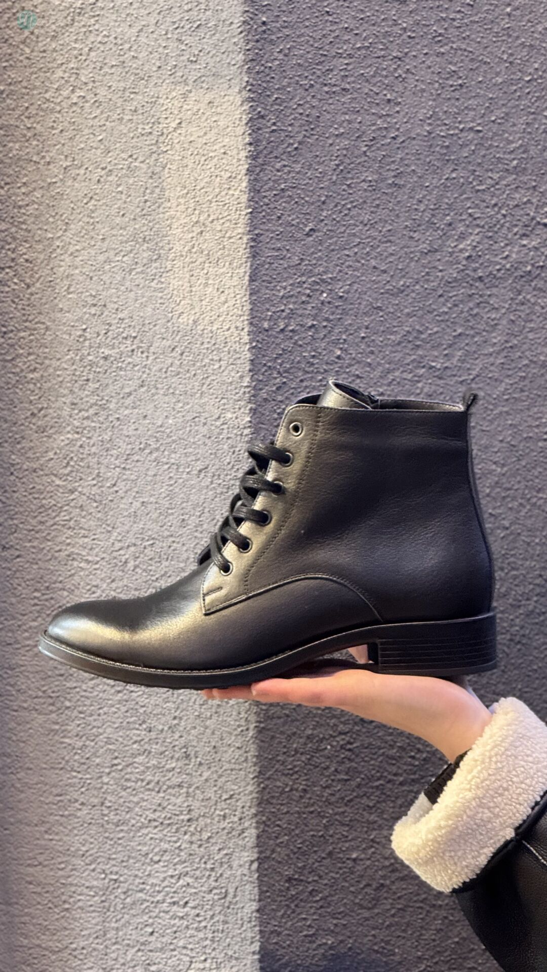 NEHİR İ-040 Bağcıklı Klasik Hakiki Deri Bot